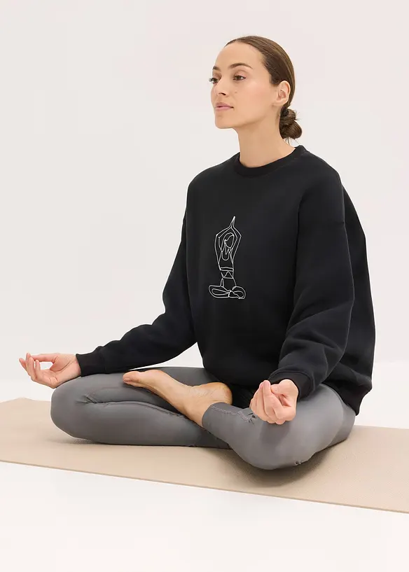 Thermo Oversized Funktions-Sweatshirt, schnelltrocknend, bonprix