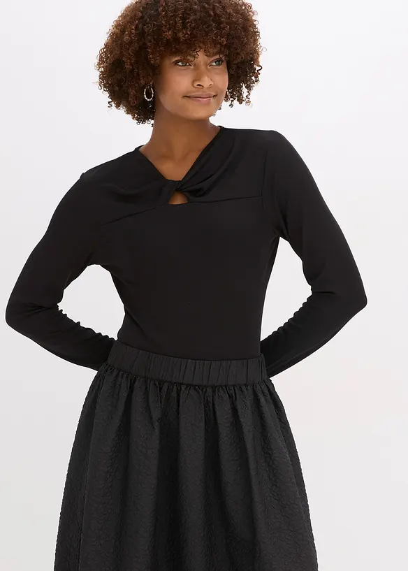 T-shirt côtelé, bonprix