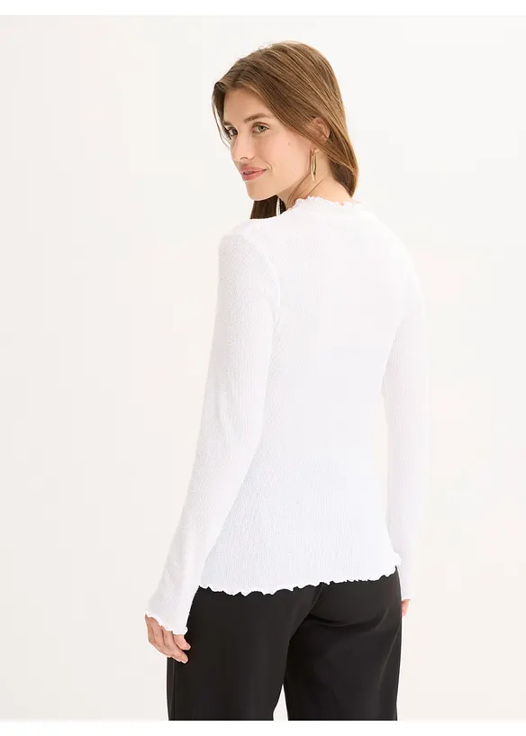 Rippshirt aus Viskose-Mix, bonprix