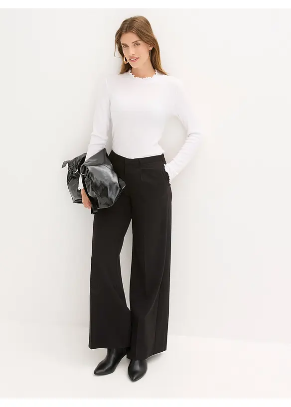 Rippshirt aus Viskose-Mix, bonprix