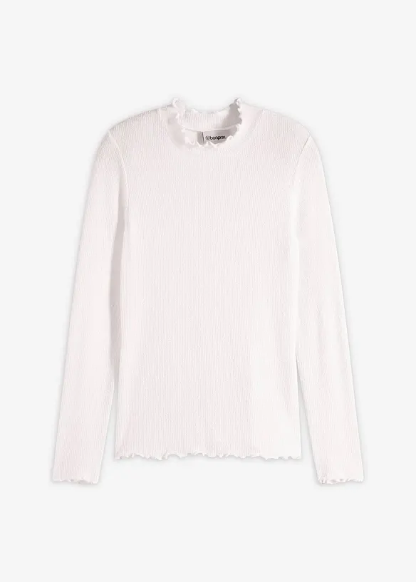 Rippshirt aus Viskose-Mix, bonprix