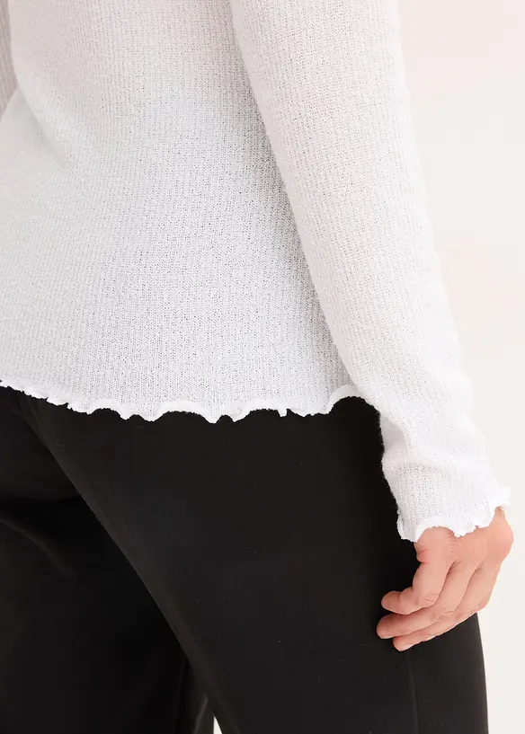 Rippshirt aus Viskose-Mix, bonprix