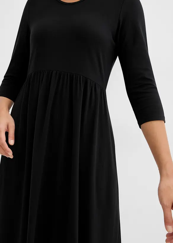 Baumwoll-Jerseykleid, Midilänge, bonprix