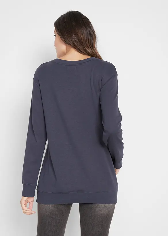 Baumwoll-Langarmshirt, bedruckt, bonprix