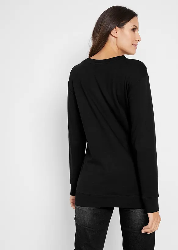 Baumwoll-Langarmshirt, bedruckt, bonprix