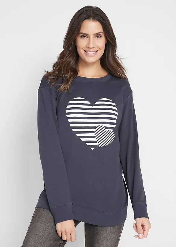 Baumwoll-Langarmshirt, bedruckt, bonprix
