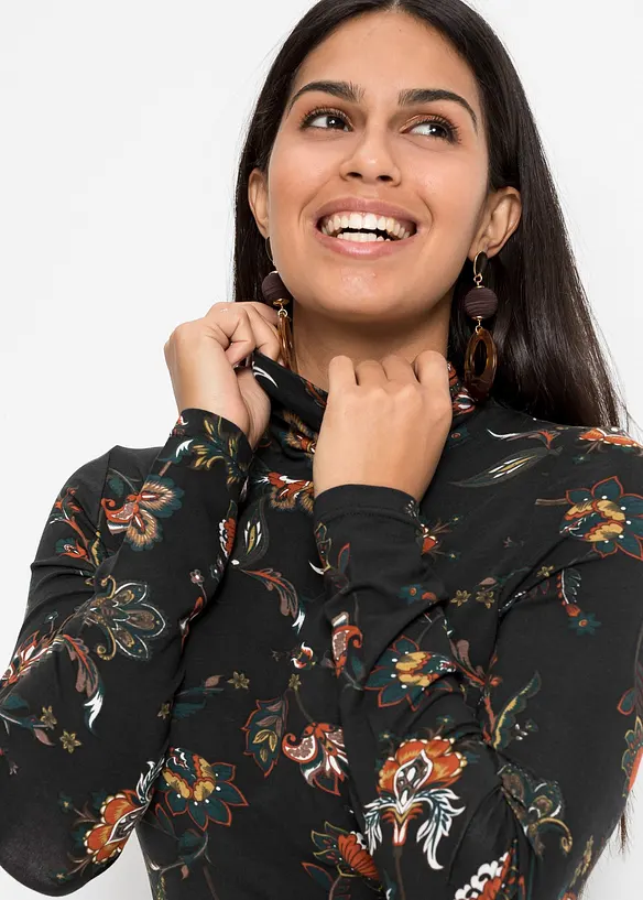 Langarmshirt mit Rollkragen, bonprix