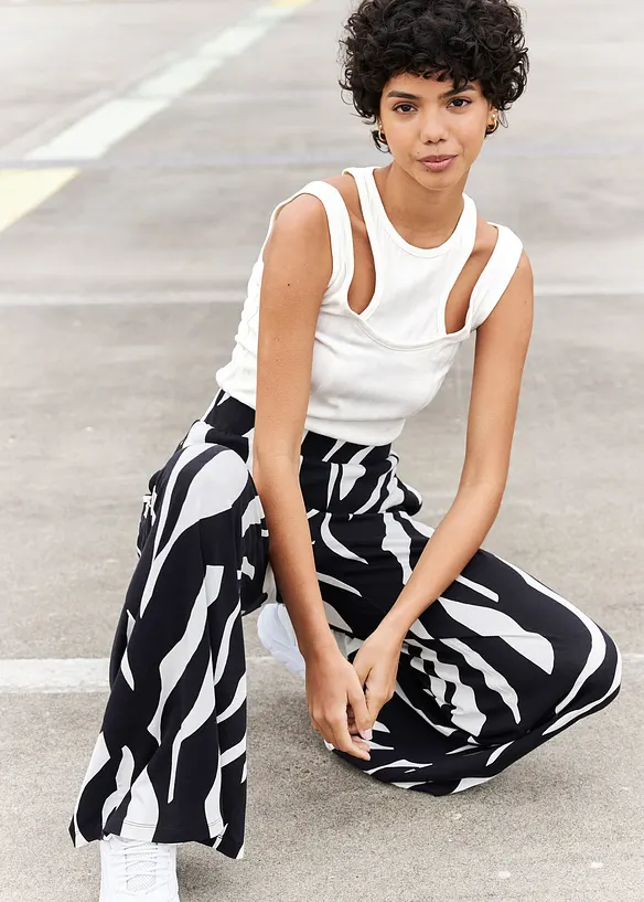 Pantalon en jersey viscose, bonprix