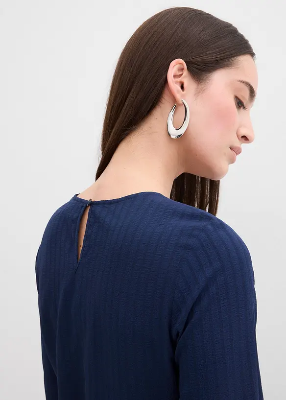 Minikleid aus strukturiertem Material, bonprix