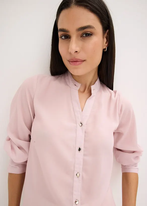Chiffonbluse mit abnehmbarer Schluppe, bonprix
