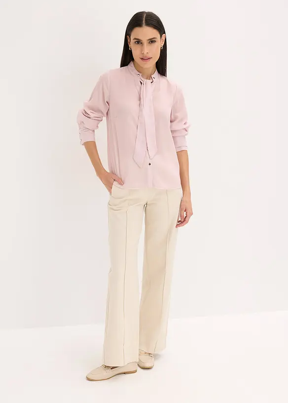 Chiffonbluse mit abnehmbarer Schluppe, bonprix