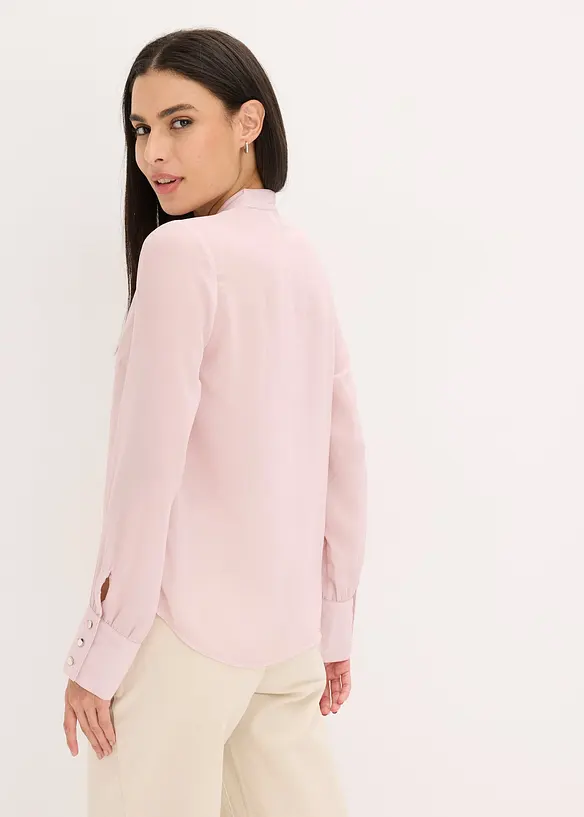 Chiffonbluse mit abnehmbarer Schluppe, bonprix
