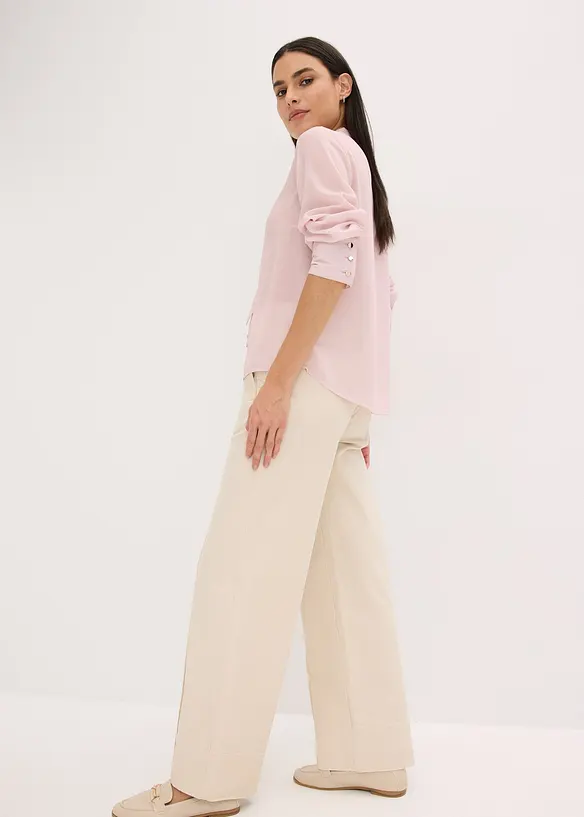Chiffonbluse mit abnehmbarer Schluppe, bonprix