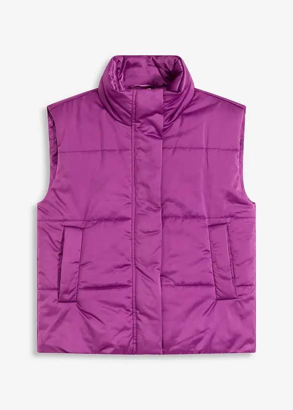 Steppweste mit leichtem Glanz, bonprix