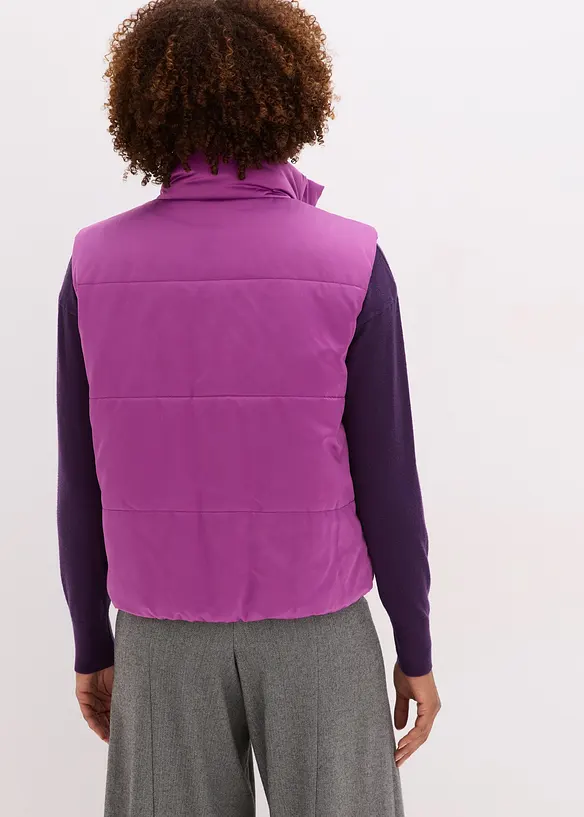 Steppweste mit leichtem Glanz, bonprix