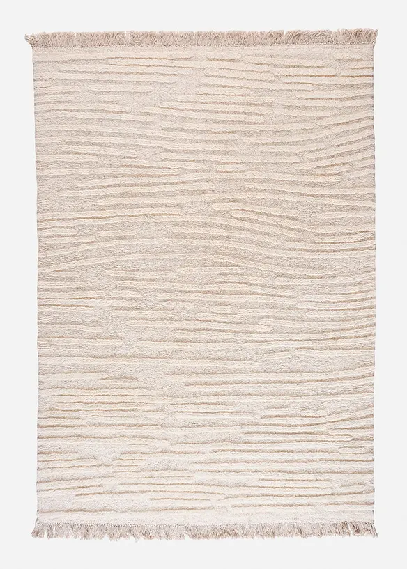 Tapis kilim à relief et franges, bonprix