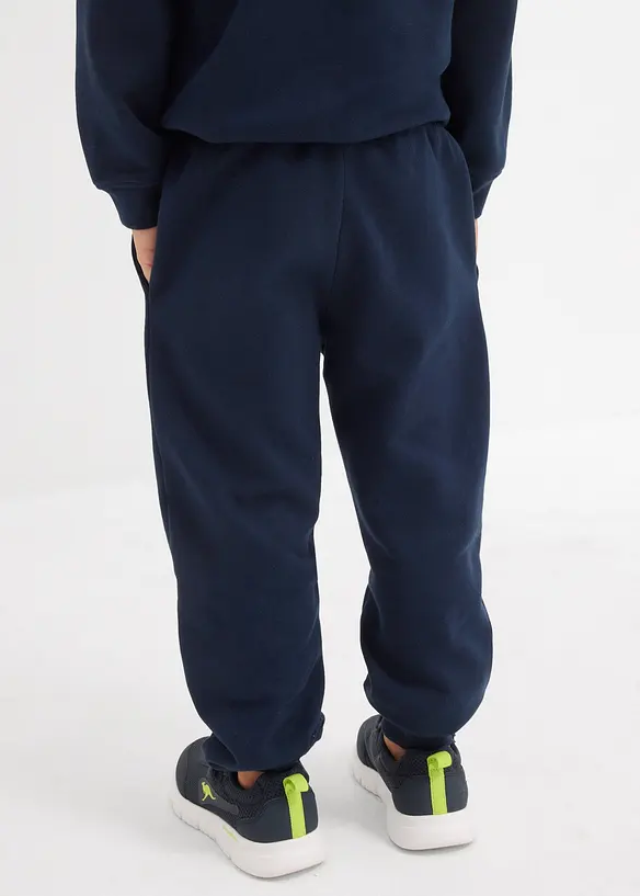 Lot de 2 pantalons de jogging doux en coton mélangé, bonprix