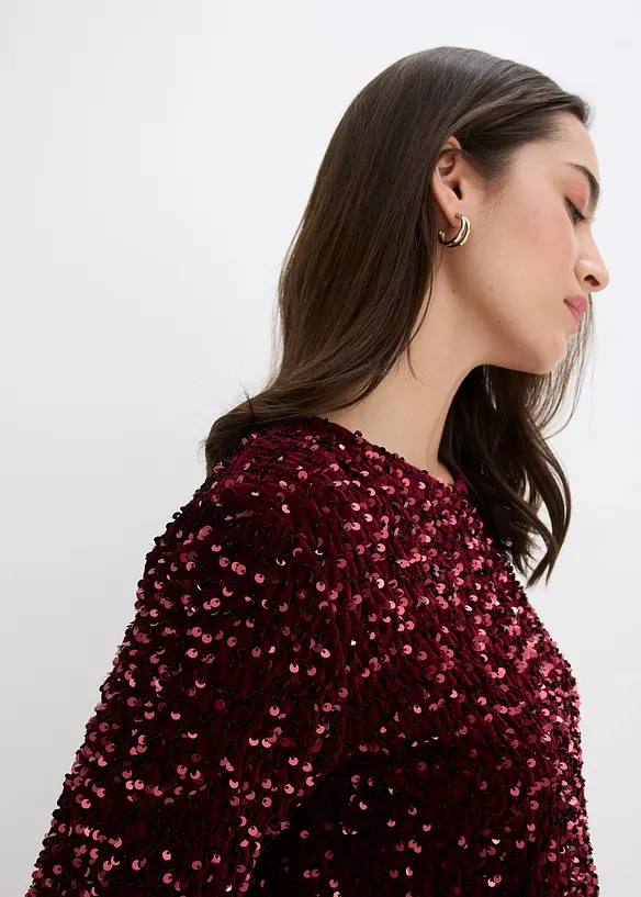 T-shirt à sequins, bonprix