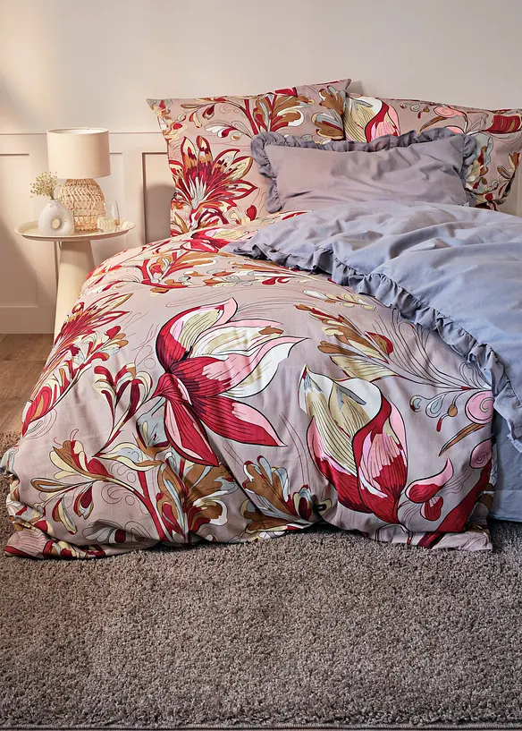 Parure de lit à imprimé floral, bonprix