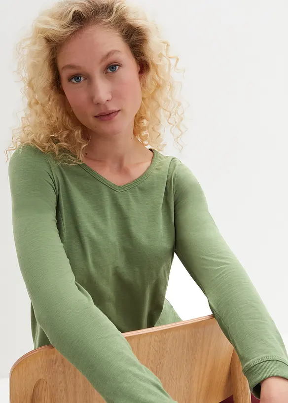 Longshirt aus reiner Baumwolle, bonprix