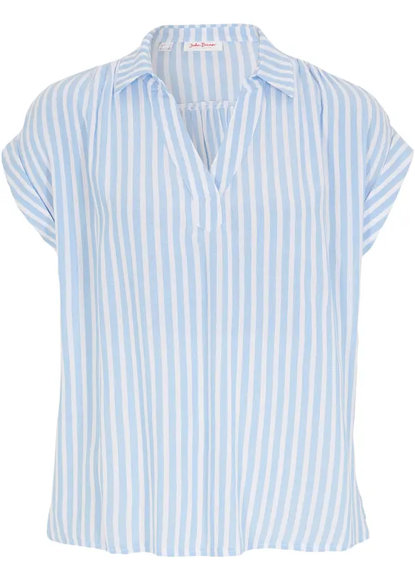 Blouse manches courtes en viscose fluide, bonprix