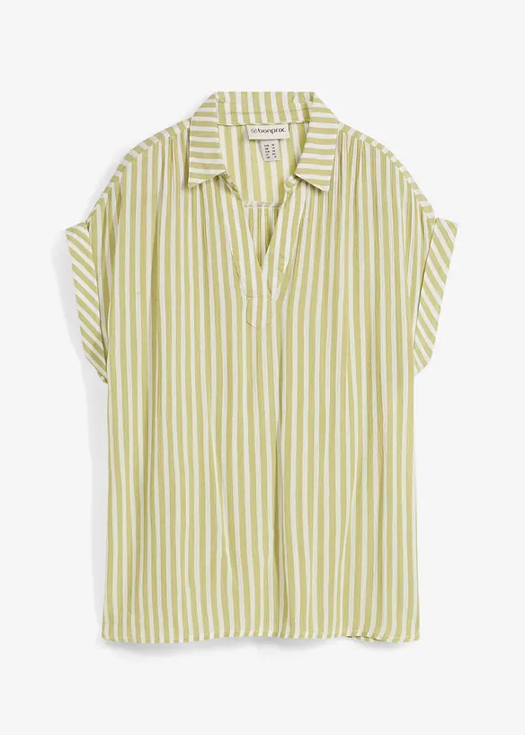 Blouse manches courtes en viscose fluide, bonprix