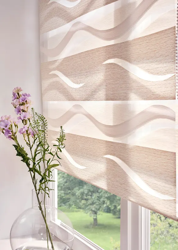Jacquard Doppelrollo zweifarbig, bonprix