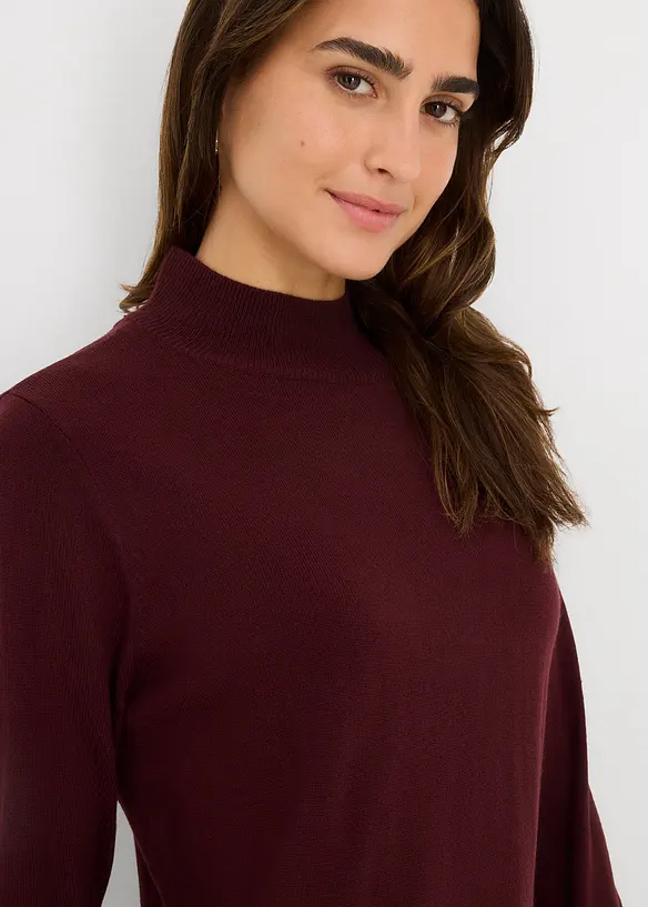 Strickkleid mit Stehkragen, bonprix