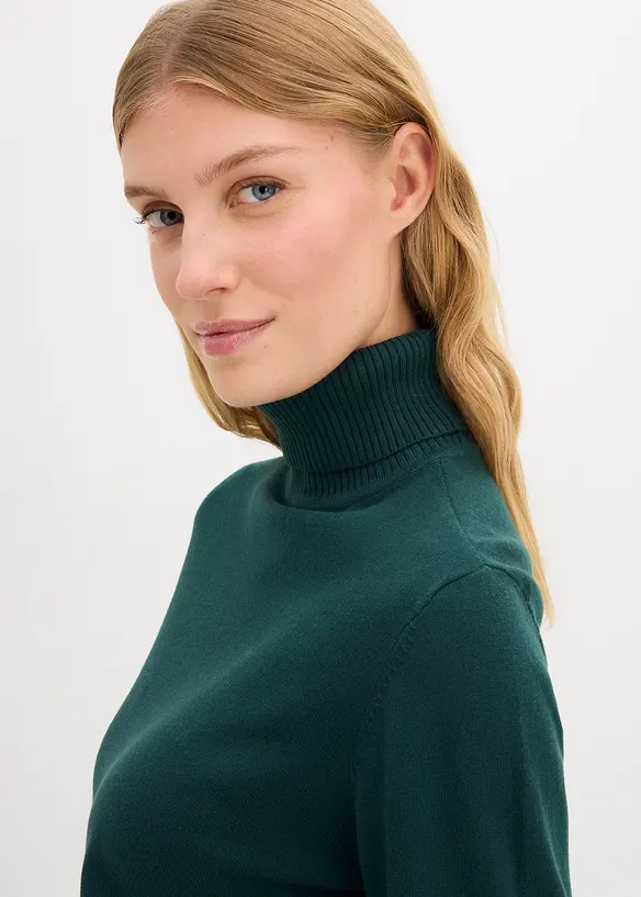 Pull col roulé, bonprix