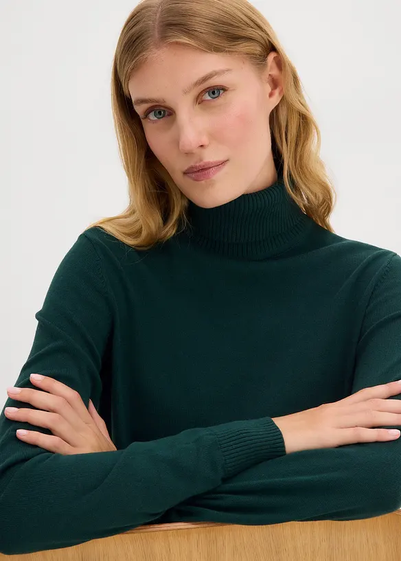 Pull col roulé, bonprix