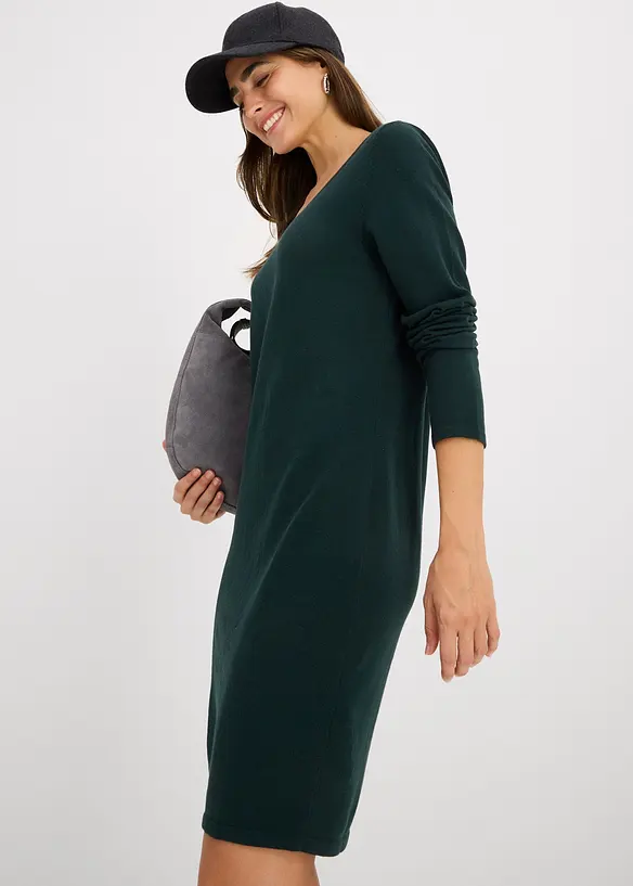 Robe en maille dans une coupe décontractée, bonprix