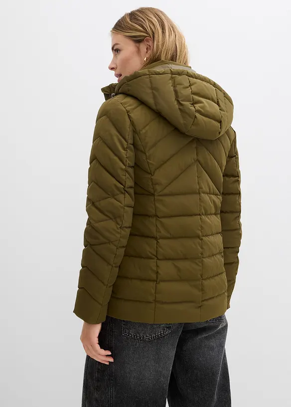 Veste matelassée légère avec capuche amovible, bonprix