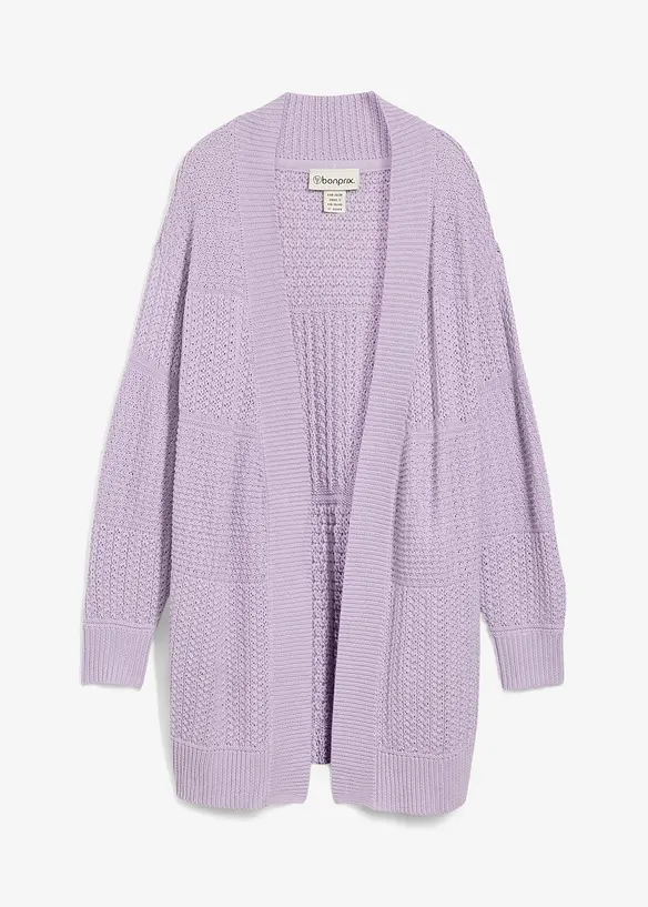 Gilet long en maille, bonprix