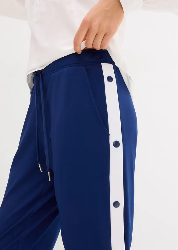 Jogginghose mit Druckknöpfen, schnelltrocknend, bonprix