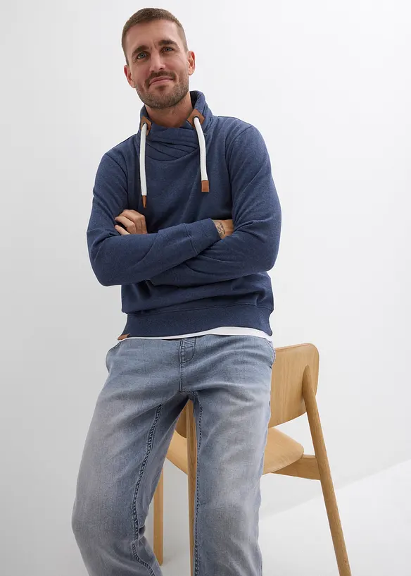 Sweatshirt mit Schalkragen, bonprix