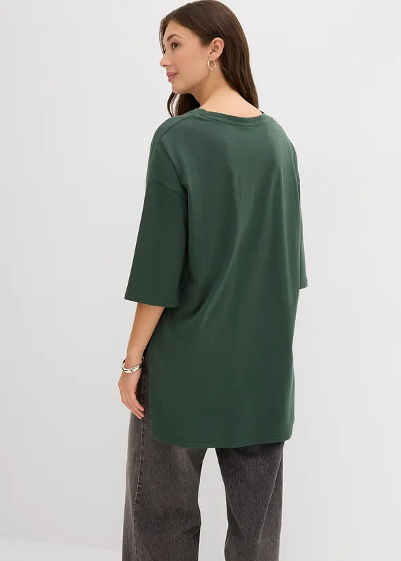 T-shirt long oversize 100% coton, bonprix