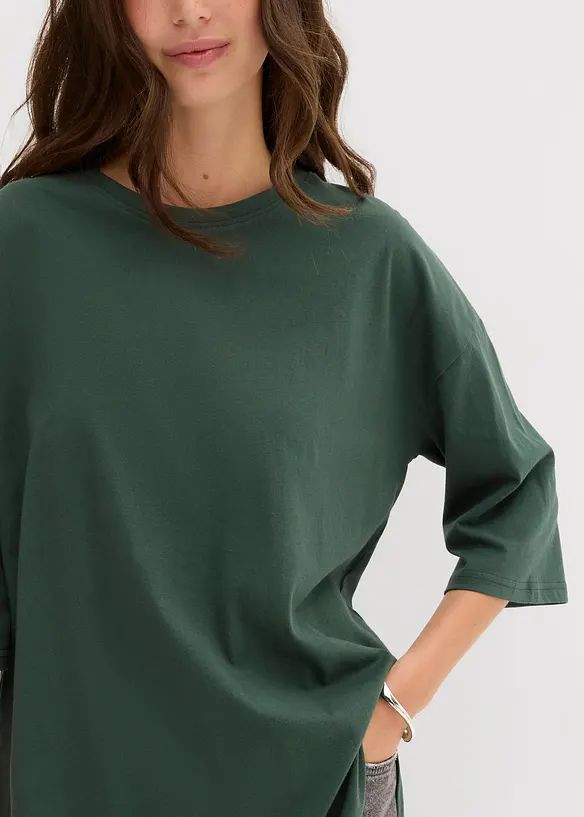 T-shirt long oversize 100% coton, bonprix