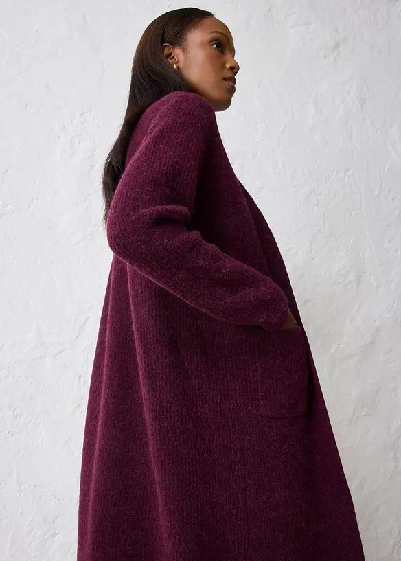 Manteau en maille avec de l’alpaga, bonprix