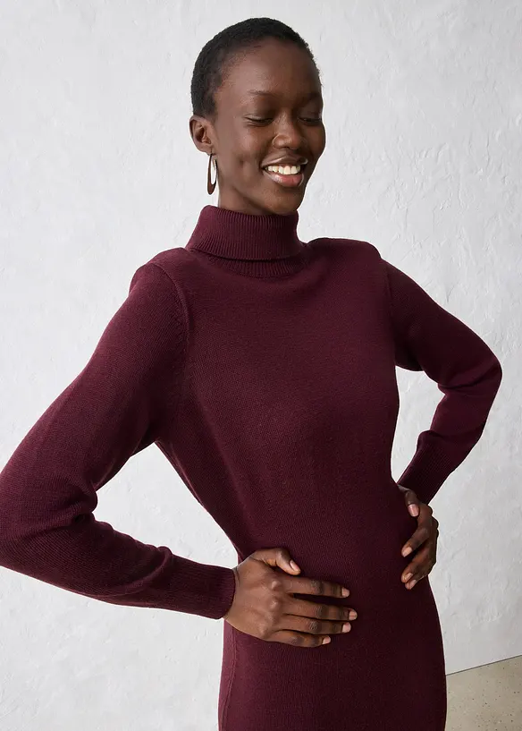Robe pull en laine mérinos, bonprix