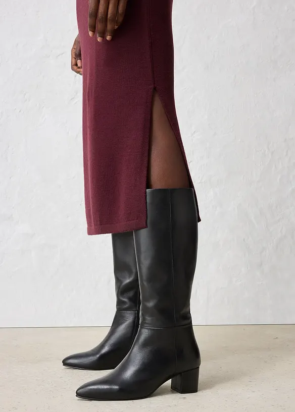 Robe pull en laine mérinos, bonprix