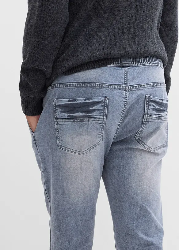 Regular Fit Jeans-Jogger mit Komfortbund, Tapered, bonprix