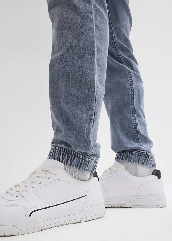 Regular Fit Jeans-Jogger mit Komfortbund, Tapered, bonprix