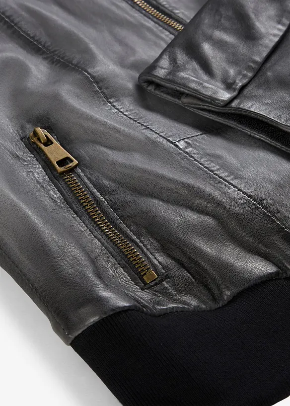 Lederjacke aus Lammnappa, bonprix