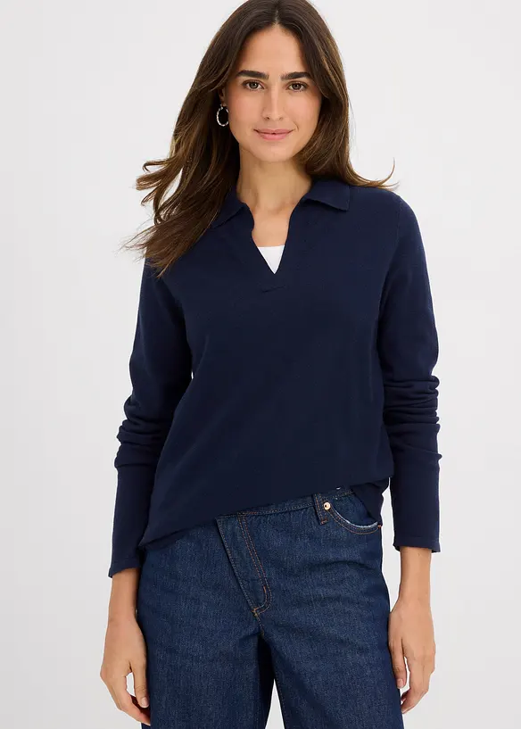 Poloshirt aus feiner Viskose, bonprix