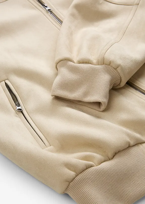 Velourslederimitat-Jacke, bonprix