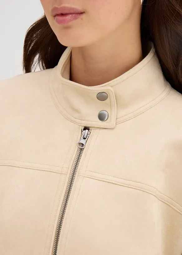 Velourslederimitat-Jacke, bonprix