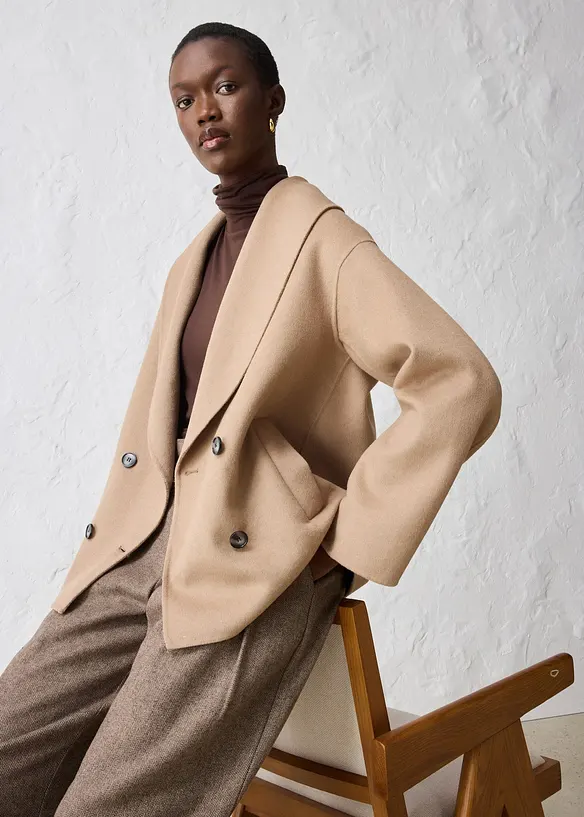 Veste en laine majoritaire, bonprix