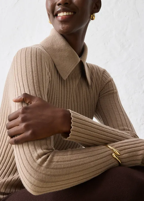 Pull en fine laine mérinos, bonprix