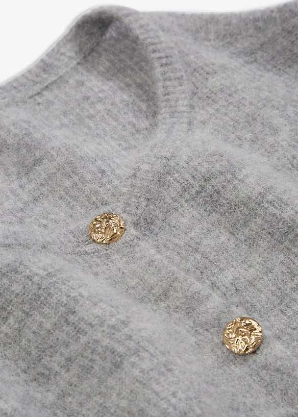 Strickjacke aus wärmendem Alpaka-Mix, bonprix