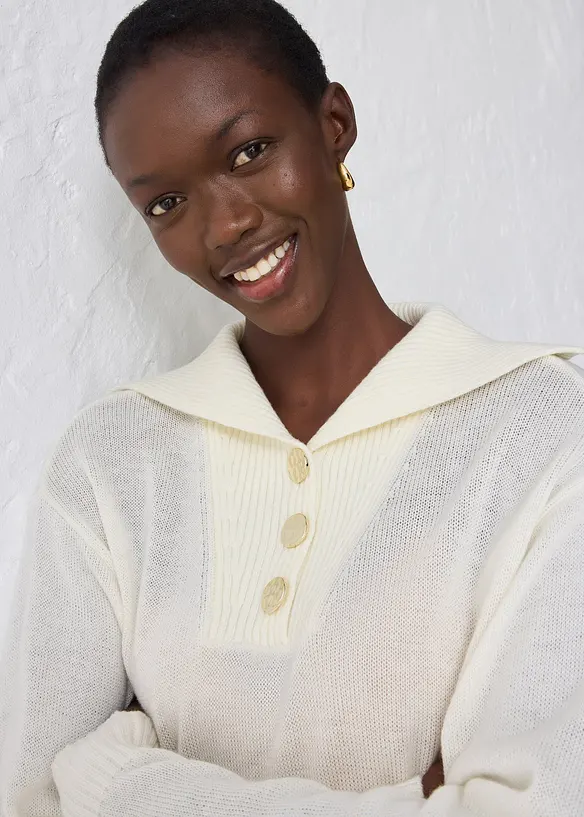 Pull camionneur en laine mérinos, bonprix